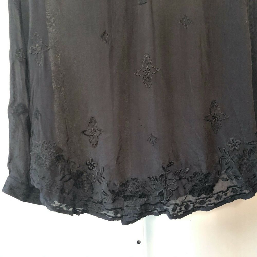 Velvet Graham Spencer Silk Sheer Blouse - Picture 5 of 9